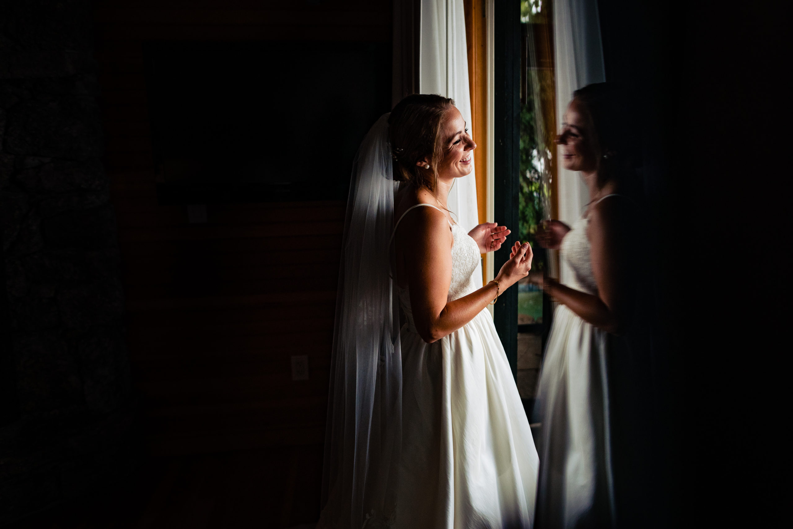 stunning bridal portrait by vermont wedding photographer andy madea