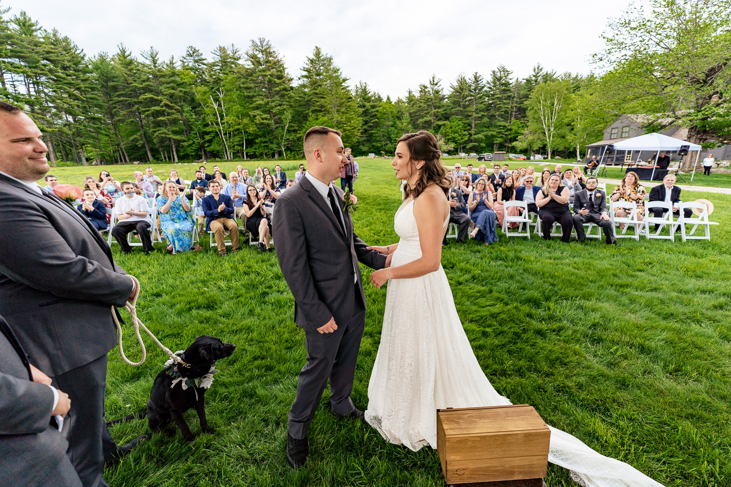 Whiteface hollow, NH wedding ceremony